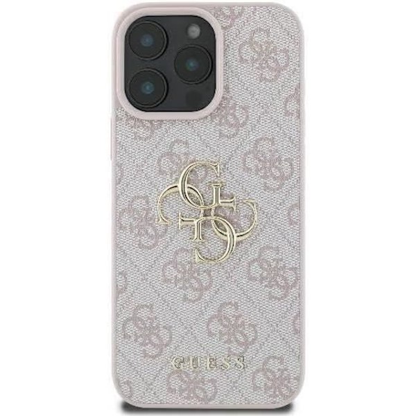 Guess 4G Big Logo Cover til iPhone 16 Pro 6,3" Pink - GUHCP16L4GMGPI Rosa