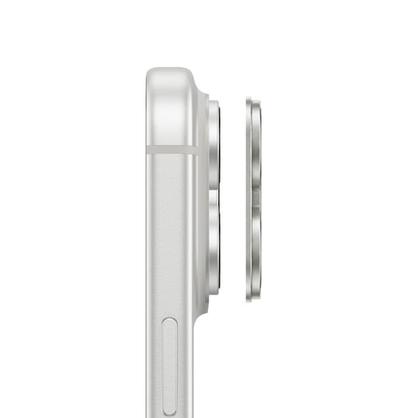Skyddskamera för iPhone 18 Pro Max i Härdat Glas och Aluminium 9H Silver Grå