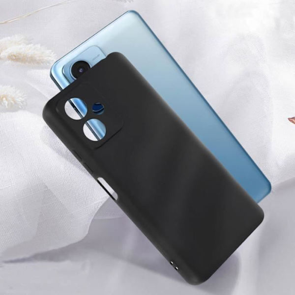 Skyddsskal - Xiaomi - Redmi Note 12 5G - Mjuk silikon - Matt finish - Stötsäker Svart