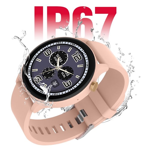 Montre Connectée Bluetooth Vandtæt IP67 Maxlife Lyserød Puderet Rosa