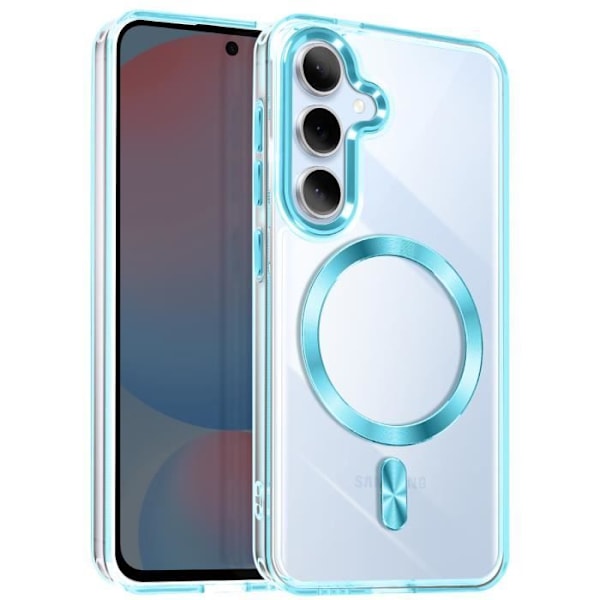 Coque MagSafe til Samsung Galaxy S24 og S25 Bag Glas Farve Blå Blå