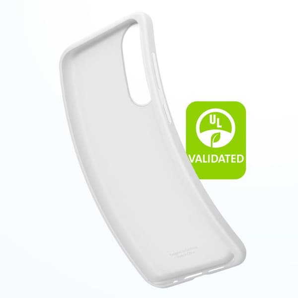 Coque för Samsung S25 Edge Silikon Flexibel Soft Touch Original Samsung Ljusgrå