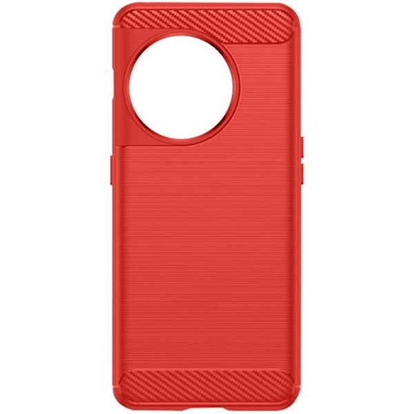 Fodral till OnePlus 11 Förstärkt mjuk borstad koleffekt Röd Röd