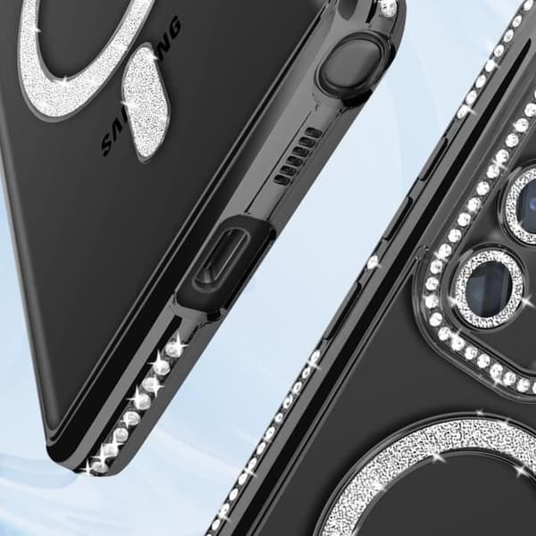 Coque - ANMELD - Samsung Galaxy S22 Ultra - Stiv - Kompatibel med MagSafe - Sort Krystal Svart