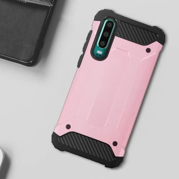Coque - Huawei - P30 - Antichock - Roséguld - Avtagbar Rose guld