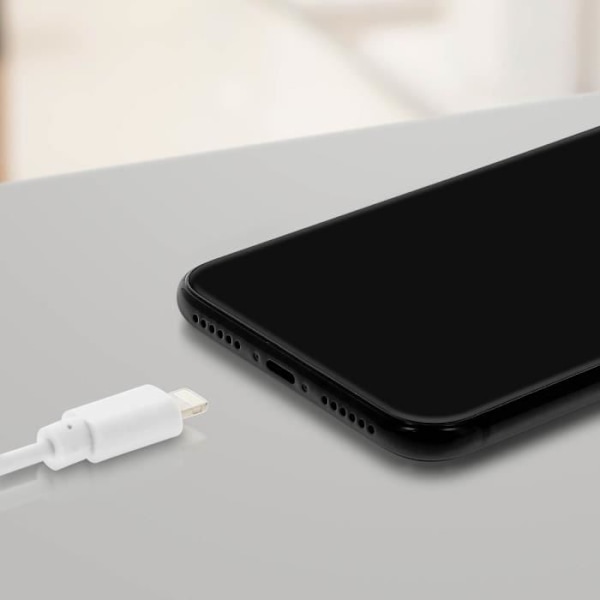USB-kabel - AVIZAR - iPhone iPad iPod - Snabbladdning 2,0 - 1,2m - Vit Vit