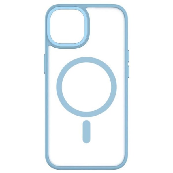 Skal för iPhone 14 Hybrid Soft med Snap MagSafe QDOS-kompatibel blå