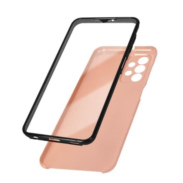 Inbyggt fodral för Samsung Galaxy A23 Rigid Back och Soft Front rosa