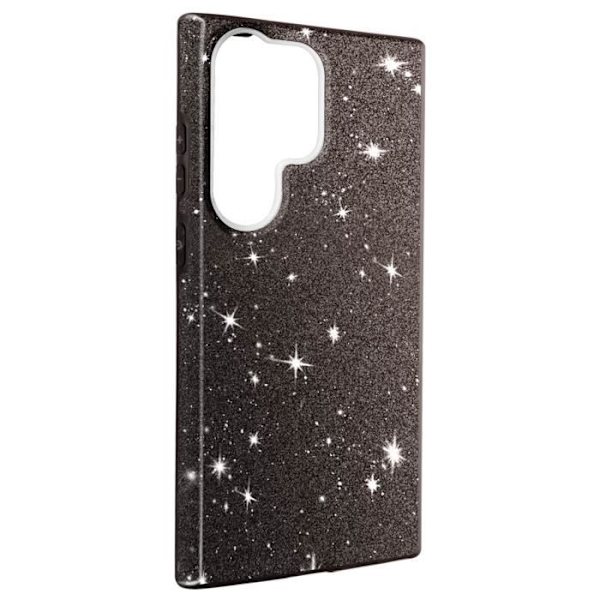 Glitterfodral till Samsung Galaxy S23 Ultra Semi-rigid Spark Fodral svart