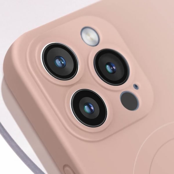 Beskyttelsescover - Magsafe - iPhone 15 Pro Max - Silikone Soft-touch - Pudderrosa - Antiskrid Puderrosa