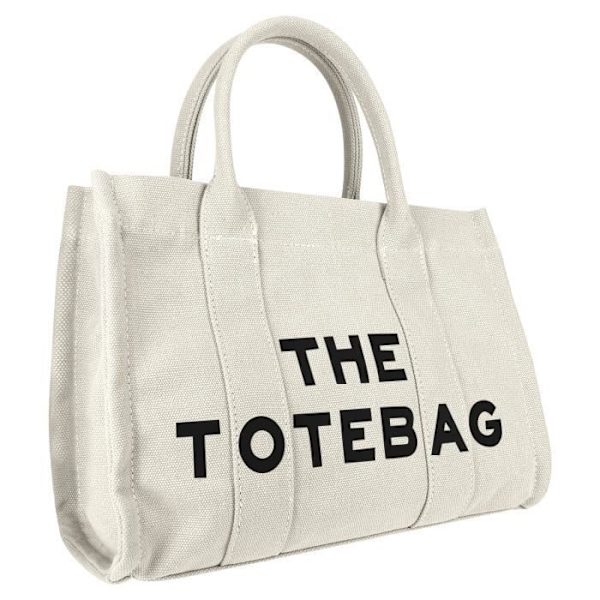 Totebag-håndtasken i beige galantry-stof