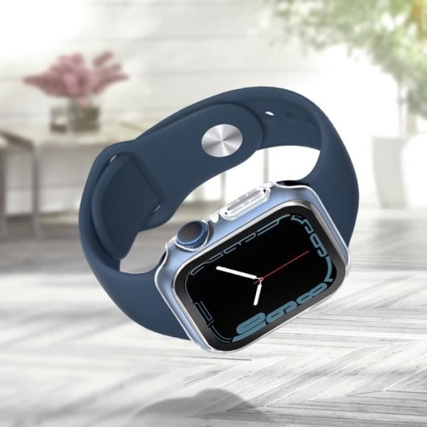 Enkay hårt skyddsfodral för Apple Watch Series 7 (45mm) - Genomskinlig vit Transparent