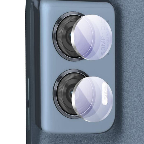 Karkaistu kameralasi - AVIZAR - Motorola Edge 50 Fusion - 9H Kovuus - Naarmuuntumaton - Läpinäkyvä Transparent