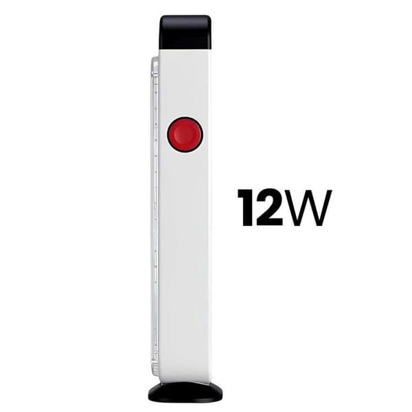 Bärbar uppladdningsbar LED-nödbelysning 12W USB mångsidig vit Vit