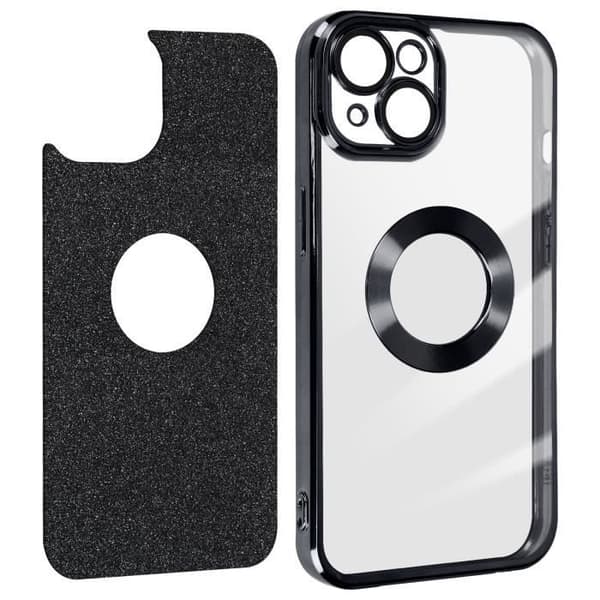 iPhone 14 - Suojakotelo - Spark - Kimalteleva - Silikonigeeli - Tyylikäs Svart