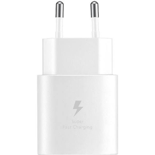 Samsungin alkuperäinen USB-C-virtalaturi 25 W USB-C Virtalähde 3.0 kaapeli valkoinen