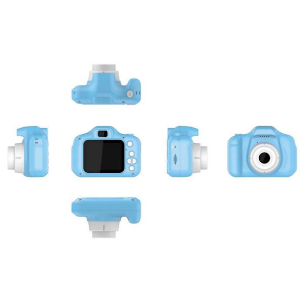 Digitalkamera - TECHKIDS - EasyClick - Letvægts - Stødsikker - USB genopladelig Blå