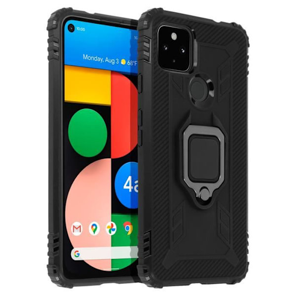 Coque - ANMELD - Google Pixel 4A 5G - Hård - Stødabsorberende - Video Stativ Svart