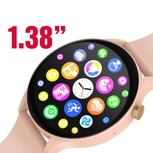 Montre Connectée Bluetooth Vandtæt IP67 Maxlife Lyserød Puderet Rosa