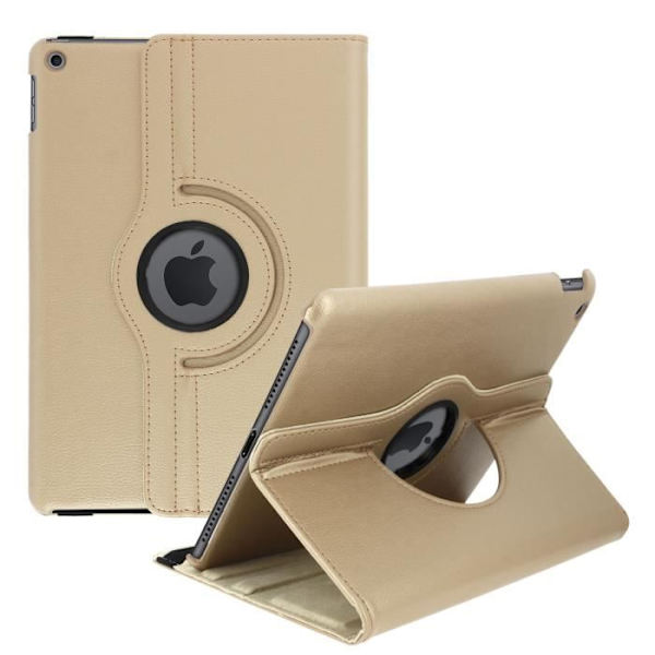 iPad Etui 2019 10.2 - AVIZAR - Fuldt Beskyttelse - Rotérbart Stativ 360° - Guld Gul Gult guld