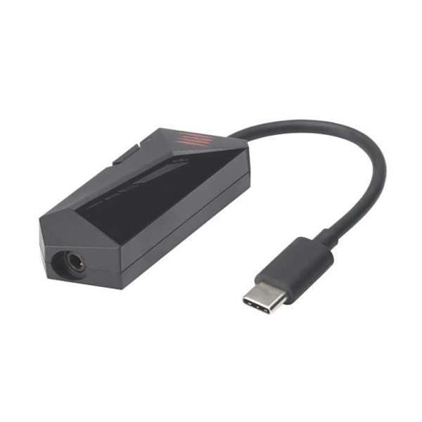 Madcatz F.R.E.Q. DAC - Bærbar høj opløsning 7.1 Virtual USB-C Digital Analog Converter til spil Svart röd