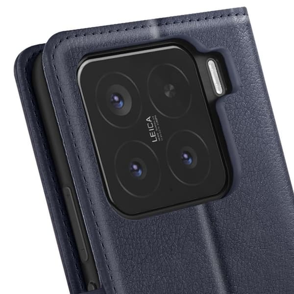 Smartphonefodral - Xiaomi - 15 - Plånbok - Videostöd - Mörkblå Blå