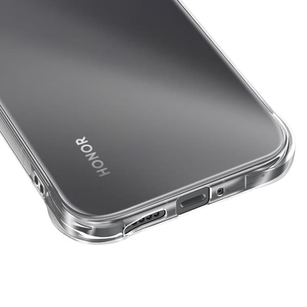 Siliconfodral för Honor 600 Smart med förstärkta hörn, transparent Vit