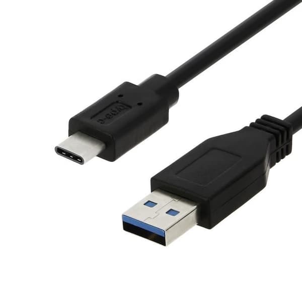 USB-C-kabel - AVIZAR - 2m - Laddning / Synk - Svart