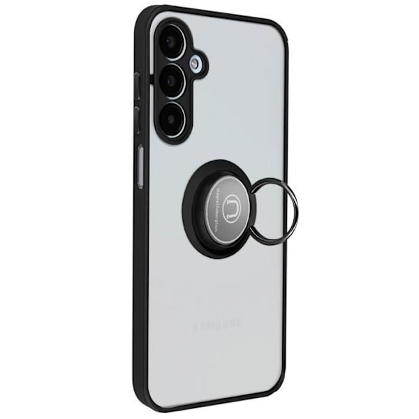 Fodral till Samsung Galaxy A25 5G - AVIZAR - Ringrip - Metal Ring Support Funktion - Svart Svart