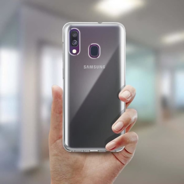 Cover til Samsung Galaxy A40 Hard Back Protection Front Touch Transparent Transparent