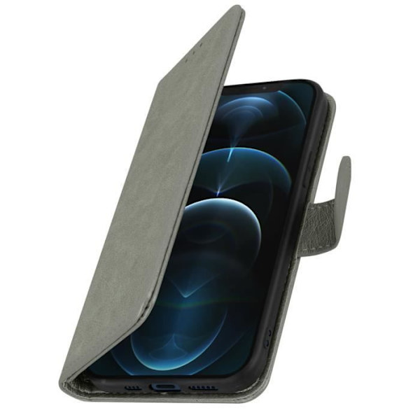 Apple iPhone 12 Pro Max beskyttelsesetui med kortholder Stand Funktion Grå Grå Grå