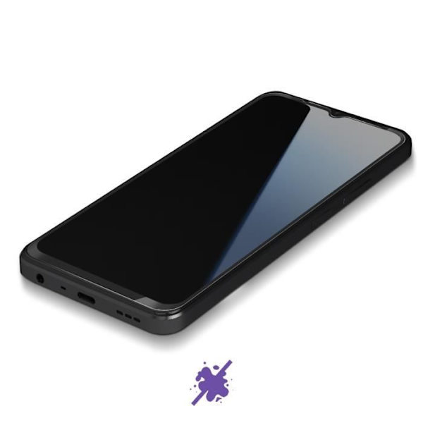 Hærdet glas - AVIZAR - Oppo A38 - 9D - Sort - Anti-ridse skærmbeskytter Transparent