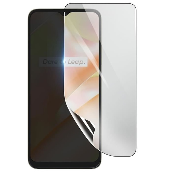 Skärmskydd - 3MK - Realme C33 - Stötsäker Hydrogel - Transparent - Reptålig Transparent