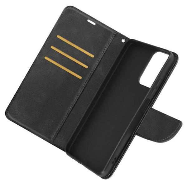 AVIZAR plånboksfodral till Motorola Moto G24 och G04 - Svart - Multifunktionsklaff och eko-läderöverdrag Svart