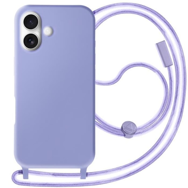 Coque Cordon Semi Rigide Soft touch för iPhone 16 Plus Lavendel Lila