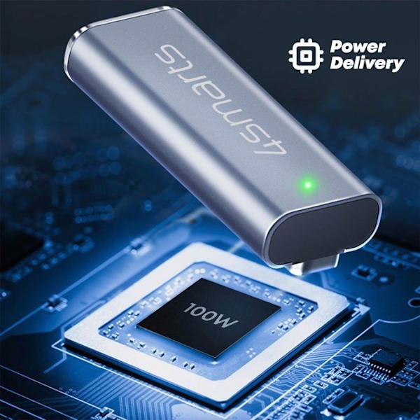 USB C - MagSafe 2 Magneettiadapteri MacBook Pro ja Air 4Smarts Pengar