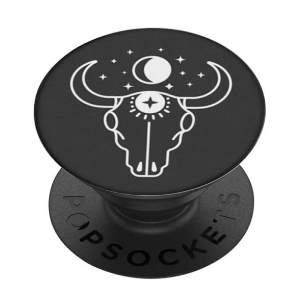 PopGrip Smartphone - POPSOCKETS - Mystisk skalledesign - Håller och stöder video Svart