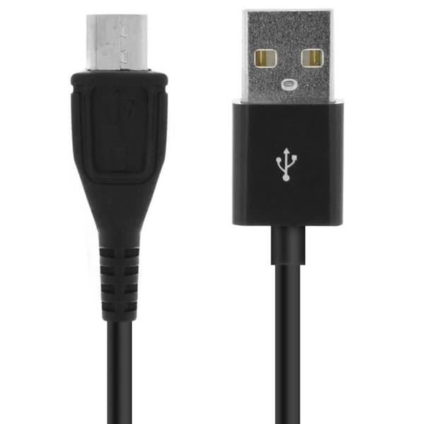 USB-kaapeli - AVIZAR - Micro USB - 2 metriä - Musta - Siirto ja lataus