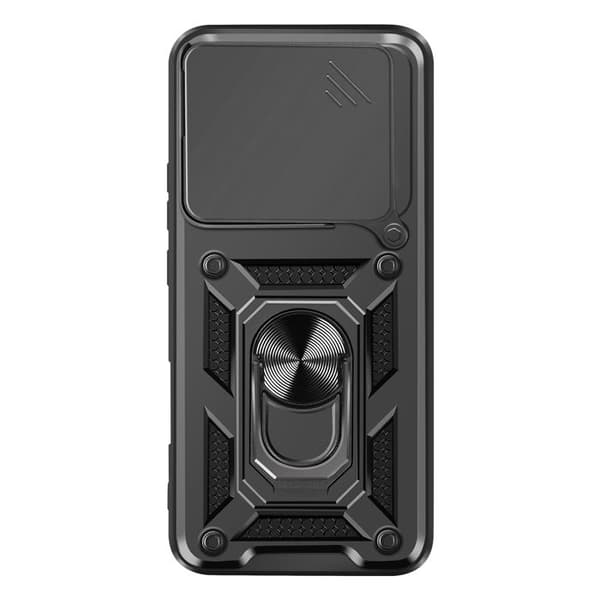 Coque til Honor 400 Lite Med Magnetisk Ring Kamera Beskyttelse Sort Svart