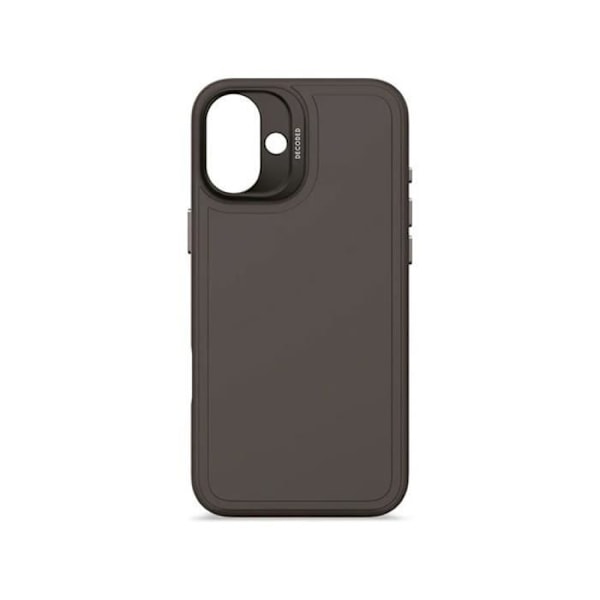 Coque - DECODED - iPhone 16 Plus - Antimikrobinen Silikoni - MagSafe-yhteensopiva - Musta Svart