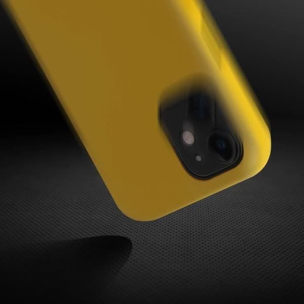 Skyddsfodral - AVIZAR - iPhone 11 - Halvstyv silikon - Soft Touch finish - Gul Gul
