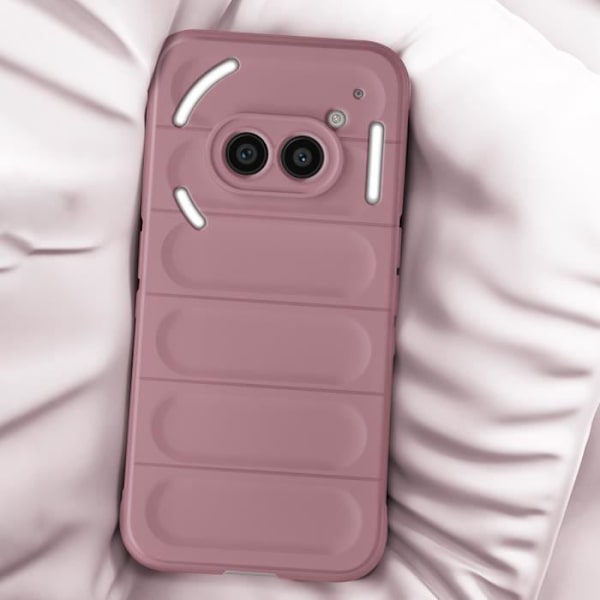 AVIZAR Phone Case - Nothing Phone 2a - Blød silikone - Anti-Slip Design Champagne Pink Rosa
