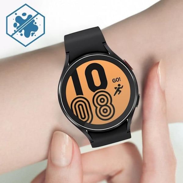 9H anti-fingeraftryk hærdet glasfilm til Samsung Galaxy Watch 4 44mm AVIZAR Vit