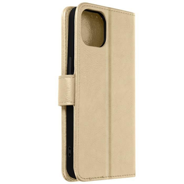 Housse iPhone 13 Pro Max - AVIZAR - Chesterfield - Videostöd - Plånbok - Gul Gul