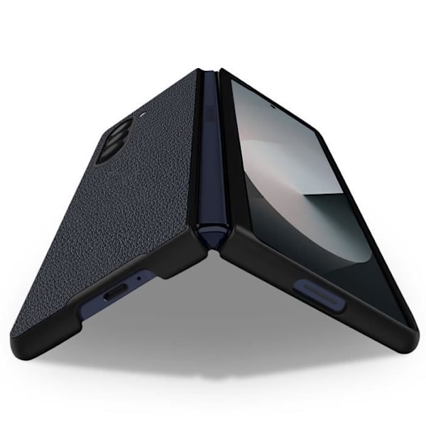 Fodral - AVIZAR - Samsung Galaxy Z Fold 6 - Kornstruktur - Svart - Stöt- och repskydd Svart