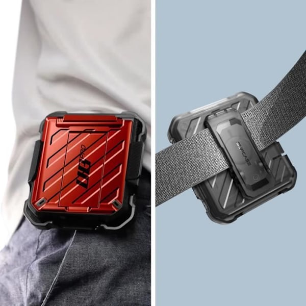 Suojakuori Samsung Galaxy Z Flip 5 -monikerroksiselle Unicorn Beetle Pro Supcase Red -puhelimelle Röd