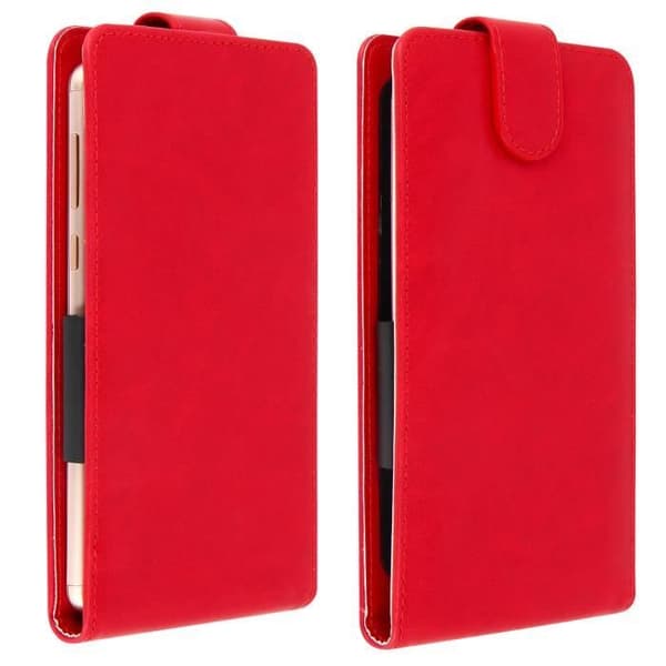Smartphone etui - AVIZAR - Universal - Øko-læder - Rød - 4,7'' til 5,0'' Röd