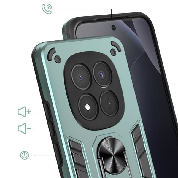 Fodral för Redmi Note 15 Pro Plus med Grön Magnetring Grön