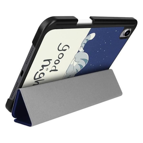 iPad Mini 2021 Fodral - God Natt - Blå - Flera Positionsstöd - Allt-i-ett Skydd - Soft-touch Foder Blå