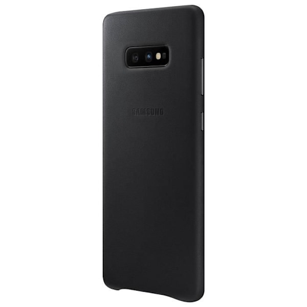 Skal - Samsung - Galaxy S10e - Läder - Stötabsorberande - Kompatibel med Qi-laddning Svart